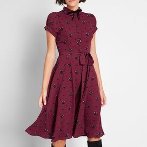 Modcloth Collectif Miss Meow Midi Dress